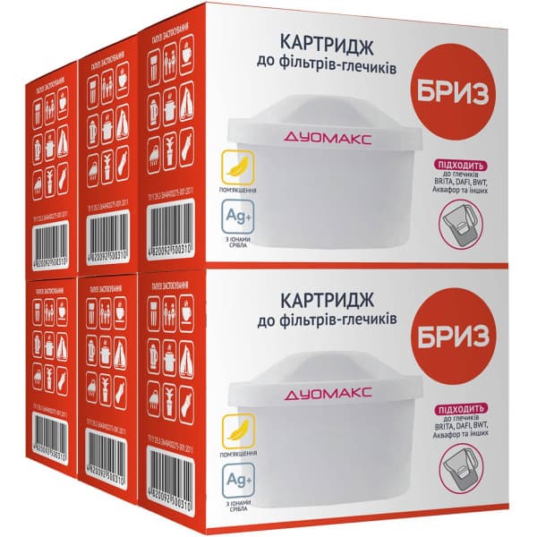 Бриз Дуомакс MAXTRA (6шт) Змінний картридж для фільтра-глечика