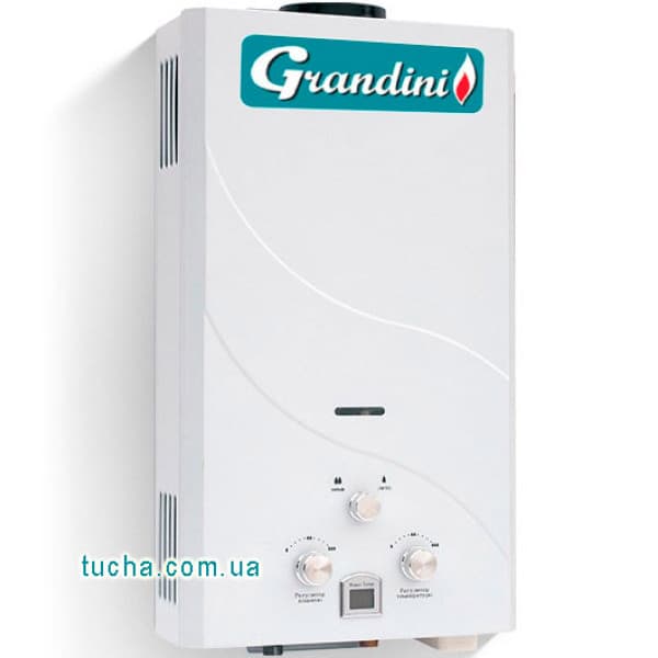 Газова колонка Grandini GWH JSD20 A1 10 л/хв з мідним теплообмінником